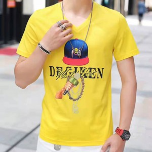 Män \'s stickade t-shirt